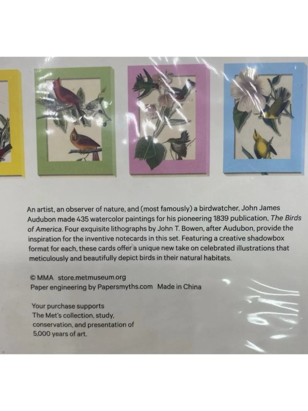Metropolitan Museum of Art Audubon Birds Pop Up Notecards & Envelopes Set 8